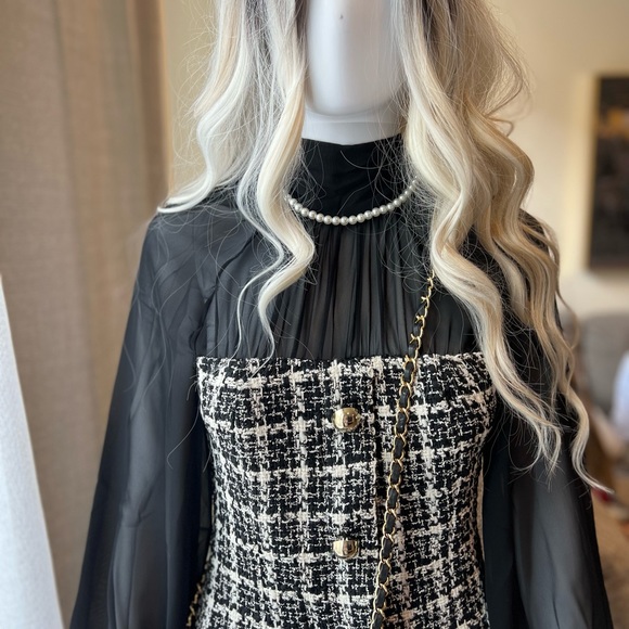 Black and white Zara mini dress size s - Picture 6 of 13